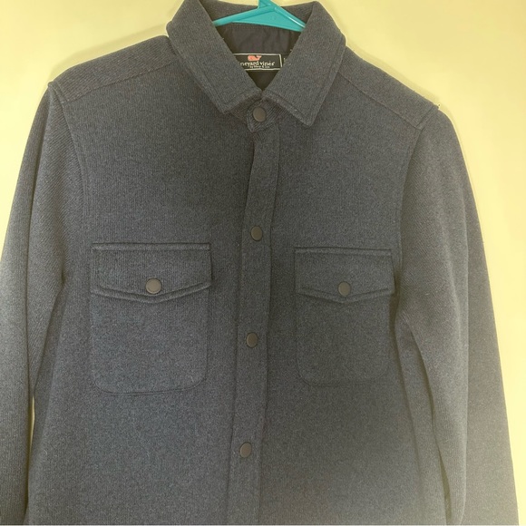Vineyard Vines Sweater Fleece Shirt Jacket Small - Picture 7 of 16